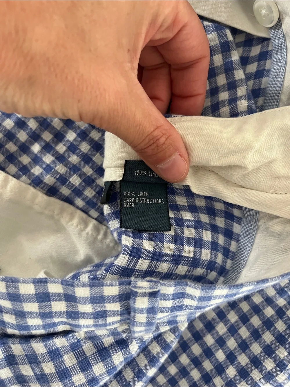 Polo Men’s gingham Linen Shorts